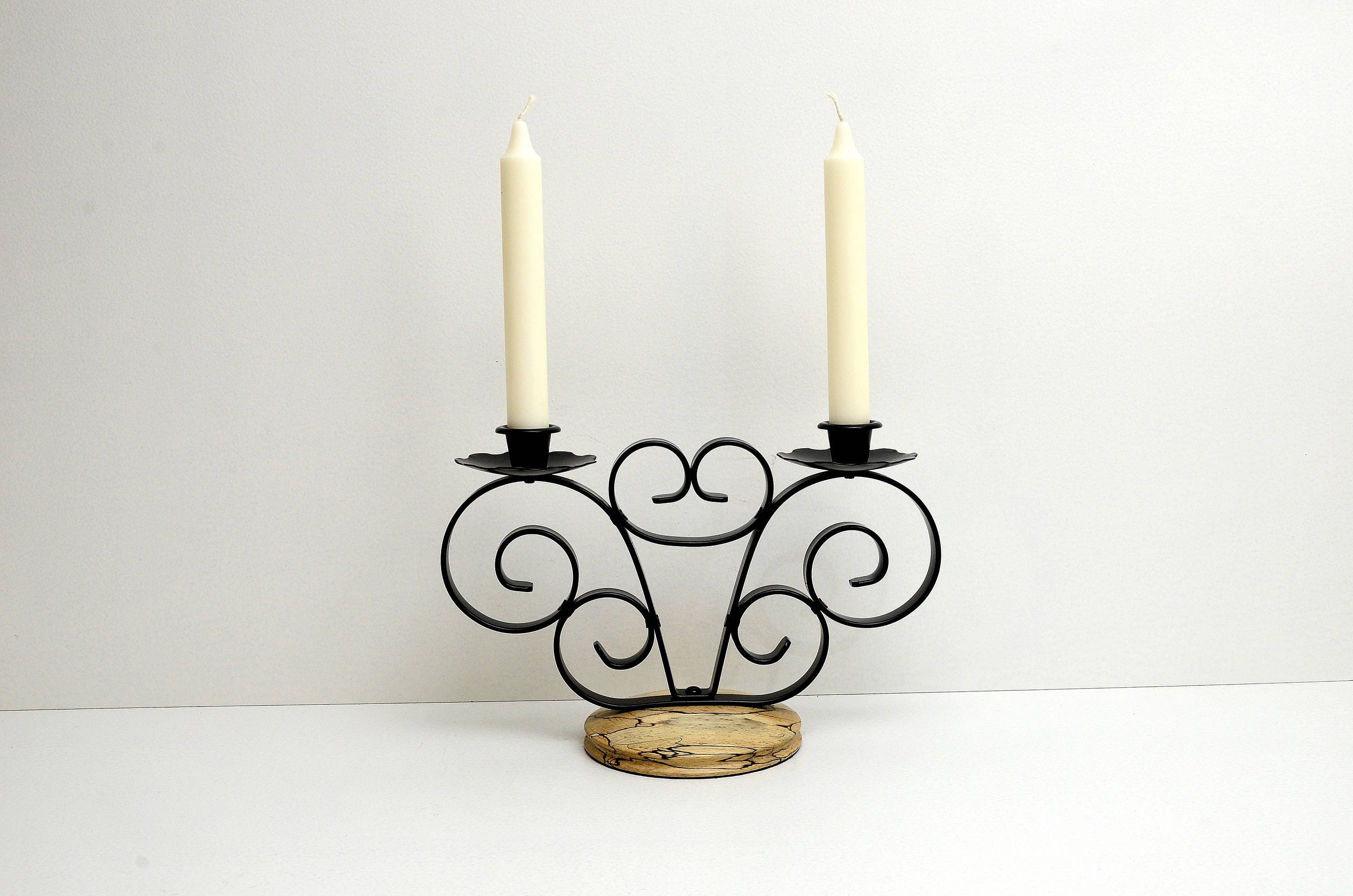 Unique Twin Candlestick Holder Candelabra. Etsy