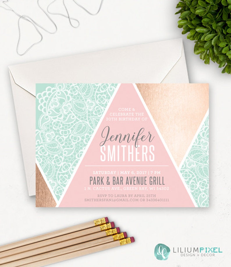 Surprise birthday invitation adult