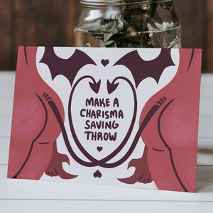 Sukkubus druckbare Valentinstagskarte, D & D-Valentinstagskarte, Monster-Handbuch, Valentinstagsgeschenk,
