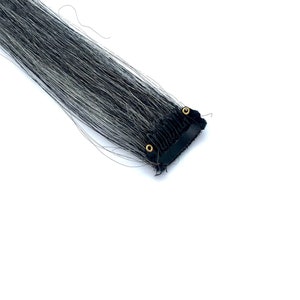 Salt and Pepper Grey Regular Straight x 1 Highlight