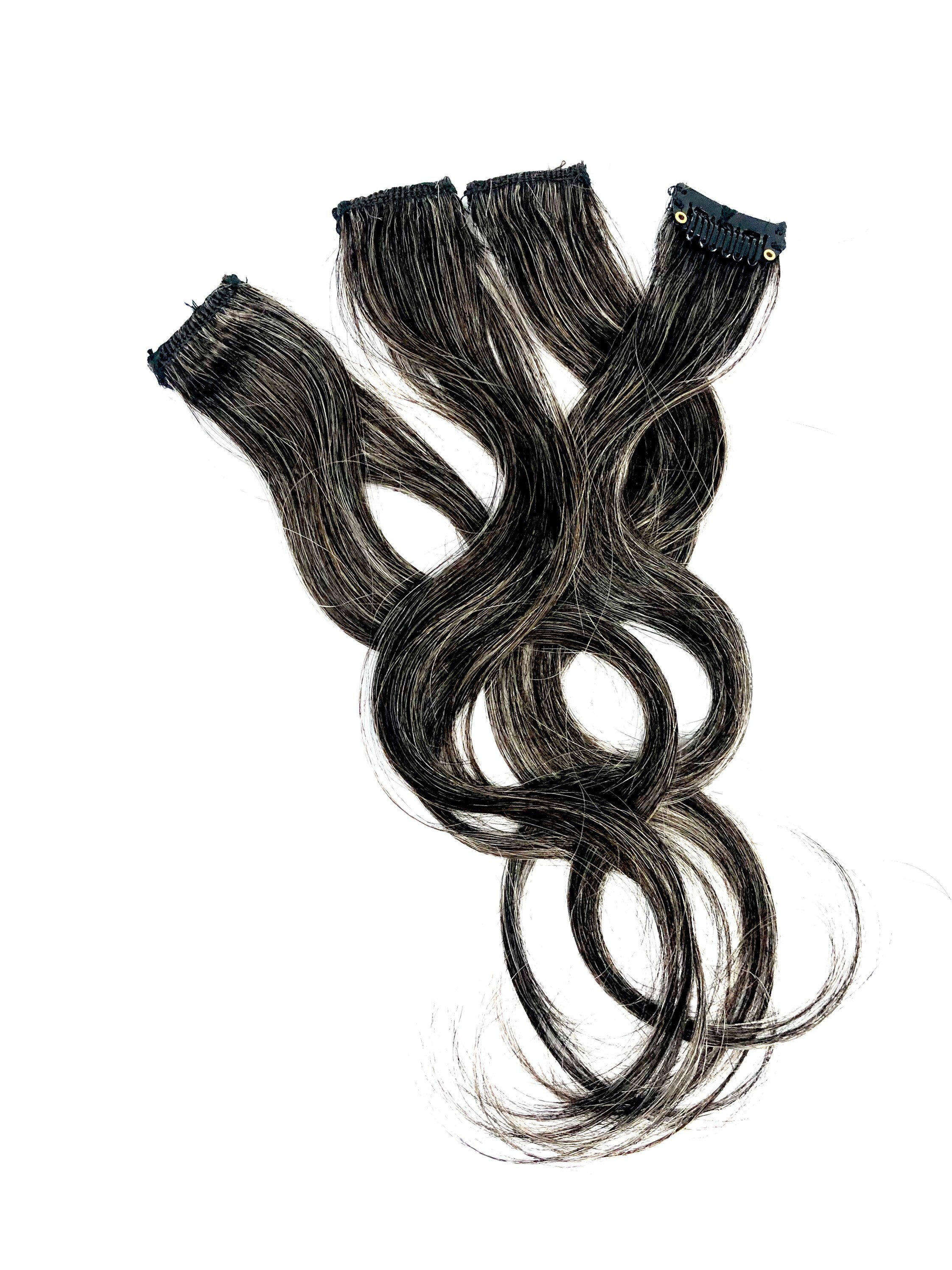 Limited Edition Human Hair Extension Clip in Streak Salt and Etsy