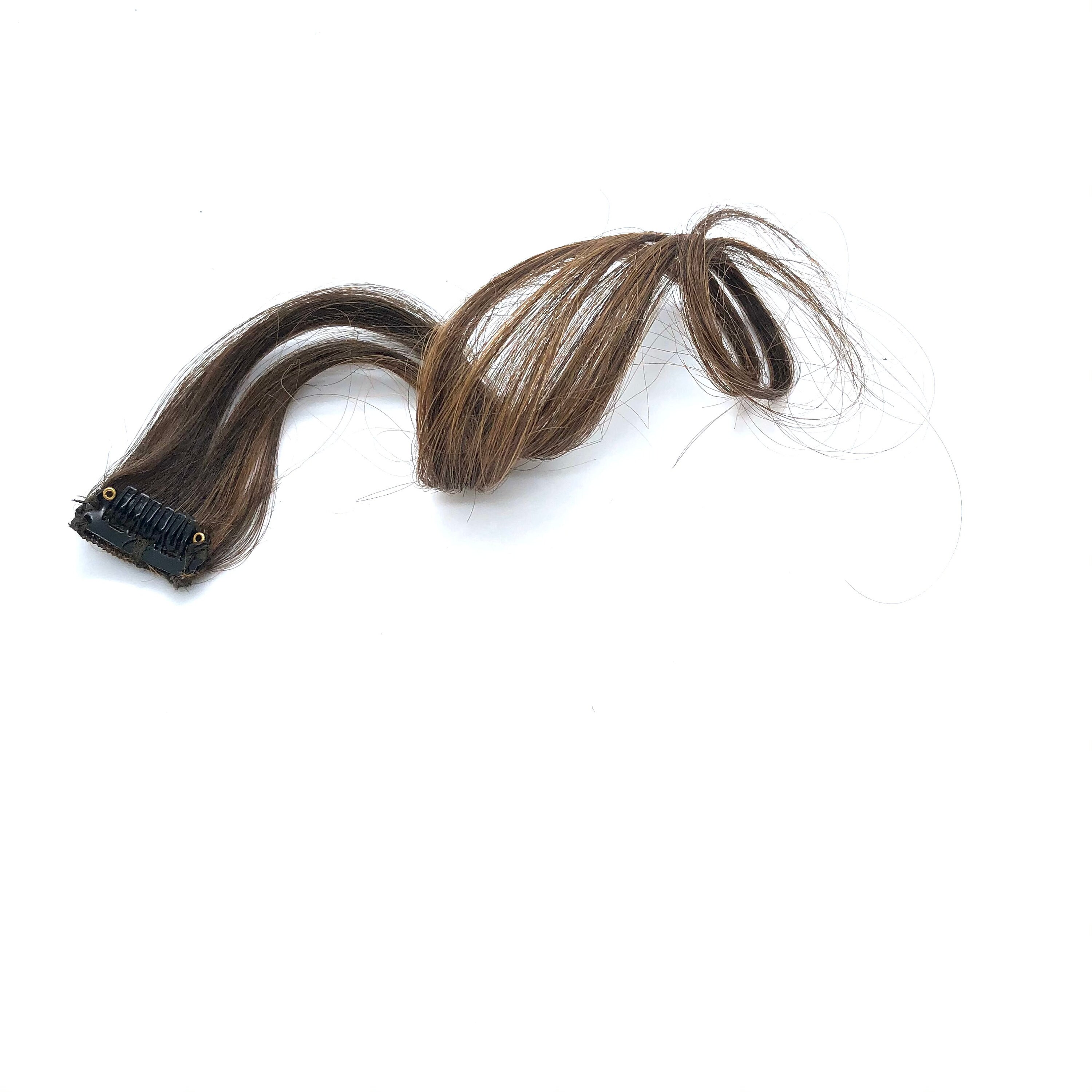 Balayage Caramel Brown Human Hair Clip In Extension Streaks Etsy