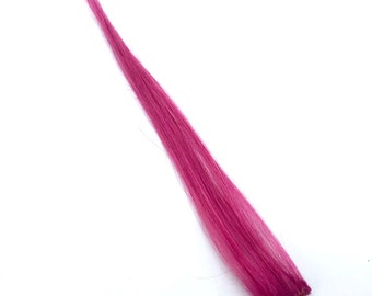 Hot Pink Highlights- Hair Extension Clip in - Hair With Clip