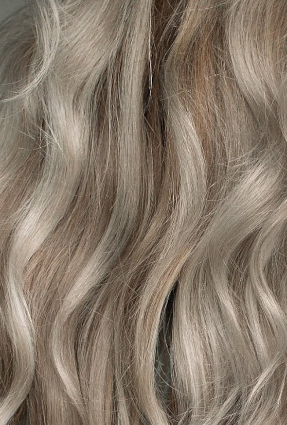 Blonde Grey Highlights Remy Human Hair Extension Clip in - Etsy UK Blonde Grey Highlights Remy Human Hair Extension Clip in - Etsy UK