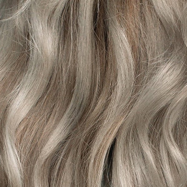 Blonde grijze highlights - Remy Human Hair Extension Clip-in