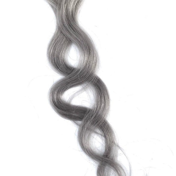 Grey Hair Extensions Etsy