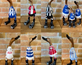 Handpainted wooden football ducks- all teams/kits- MADE TO ORDER- Approx 4 weeks lead time