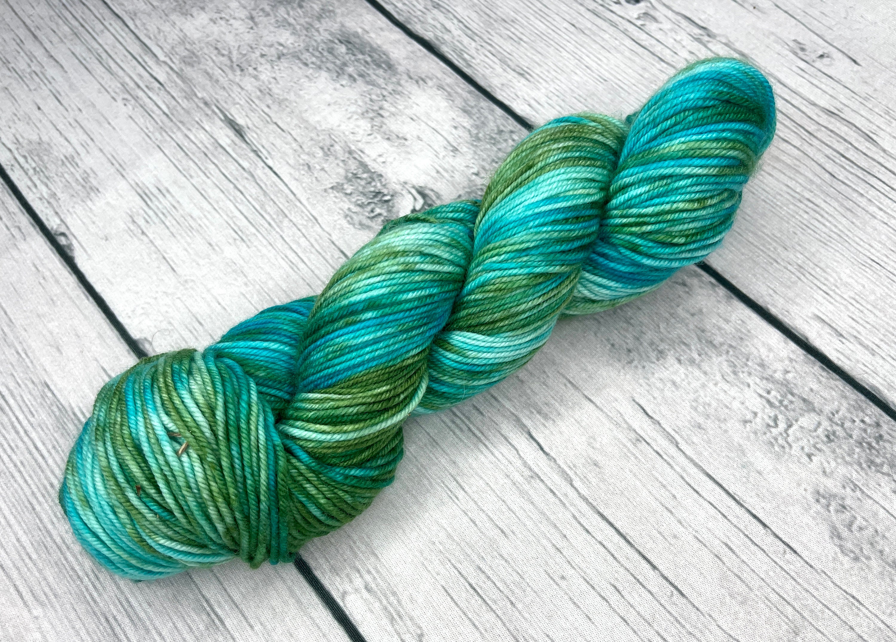 DK Moss Green Tonal Sock Yarn Ocean Blue Hand Dyed Yarn Gift Etsy UK