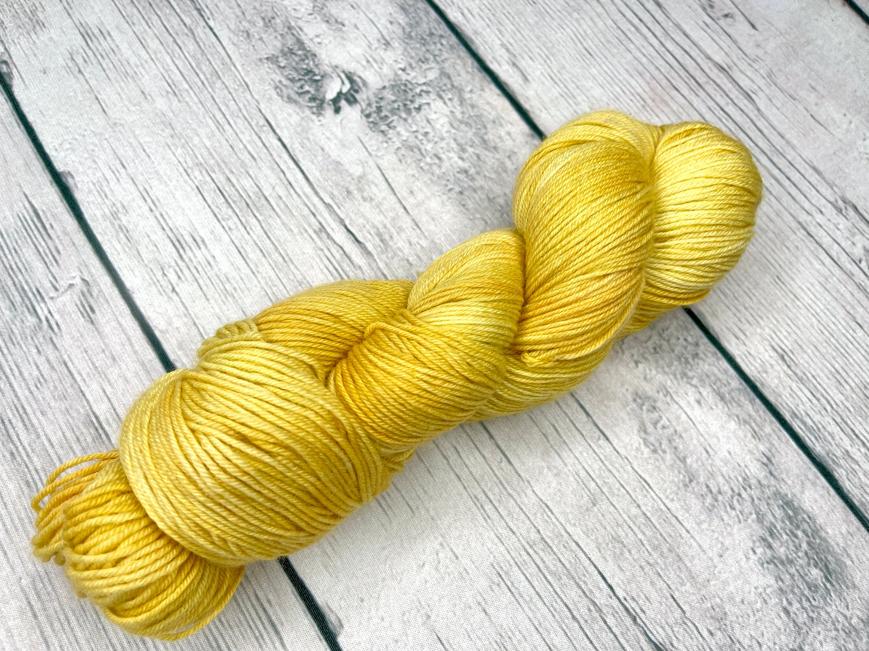 Sunflower yellow tonal hand painted yarn hand dyed variegated Etsy