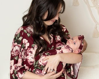 mom baby matching hospital outfits