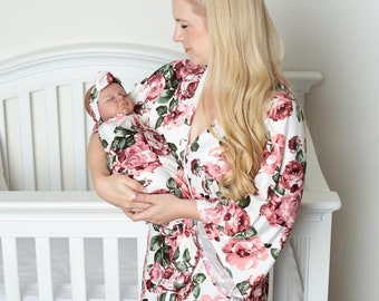 mom baby matching hospital outfits