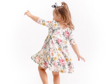 little girl and big girl matching dresses