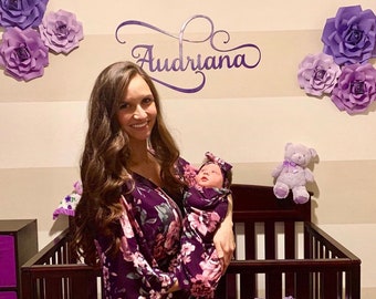 mommy and me swaddle robe set