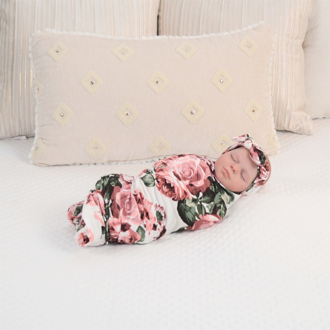 Mommy Robe and Swaddle Blanket Set Girl Mom and Baby Robe and Etsy