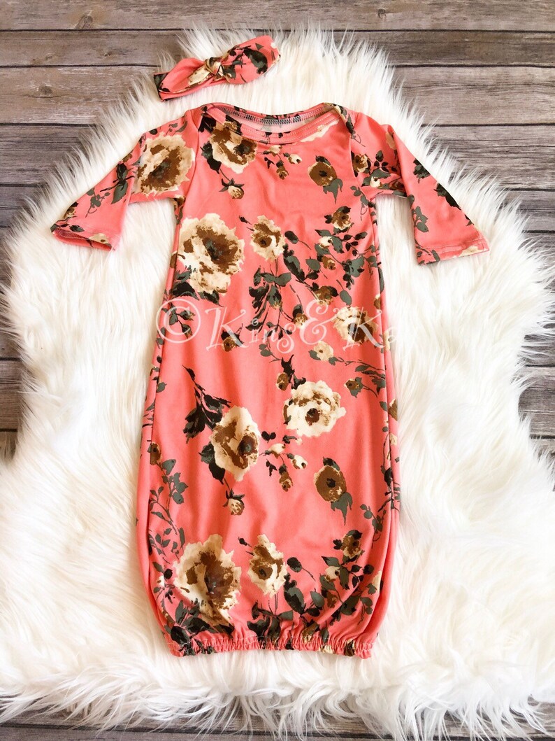 floral baby gowns