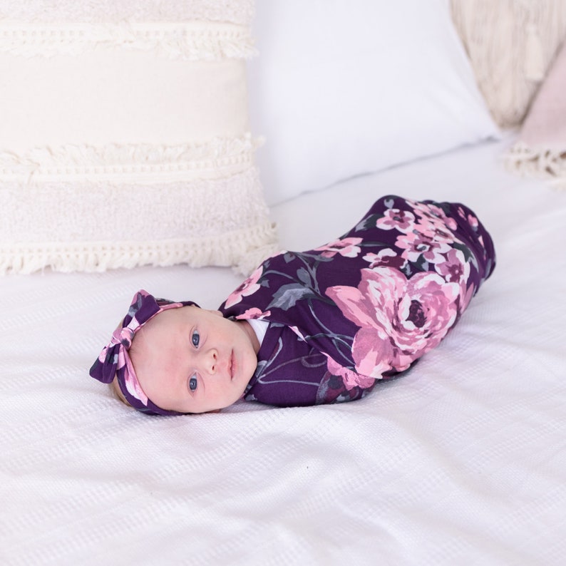 Robe and Swaddle Set Girl Maternity Robe Mommy and Me Robe Etsy