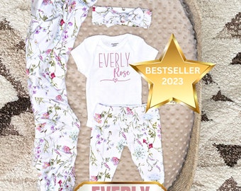 Neugeborenen Geschenk-Set, Baby-Geschenk für Mädchen, personalisiertes Baby-Geschenk für Mädchen, Baby-Mädchen-Geschenk, Baby-Dusche-Geschenk für Mädchen, Neugeborenen Bundle