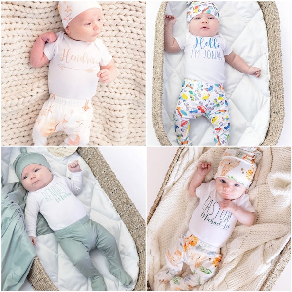 newborn coming home outfit, newborn boy coming home outfit, baby boy coming home outfit, baby hospital outfit, Newborn Personalized Outfit