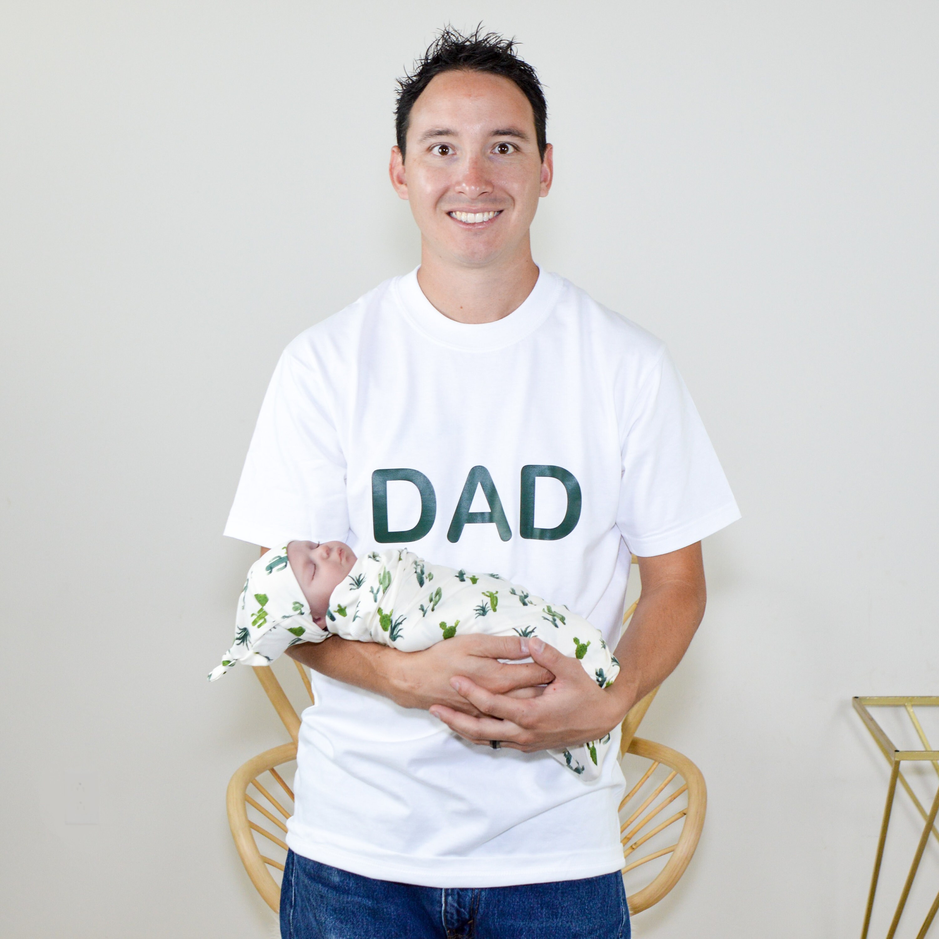 DAD Shirt Robe and Swaddle and Dad Shirt Matching Dad New Etsy