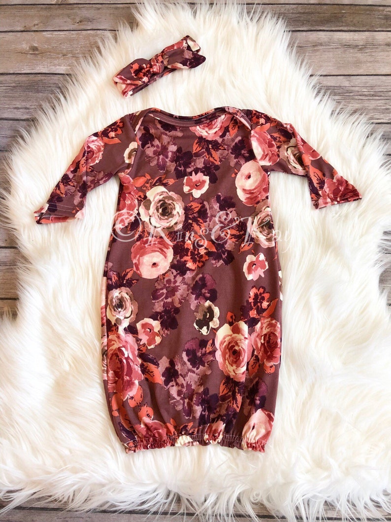 floral baby gowns