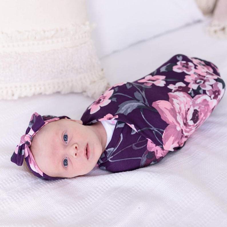 Robe and Swaddle Set Girl Maternity Robe Mommy and Me Robe Etsy