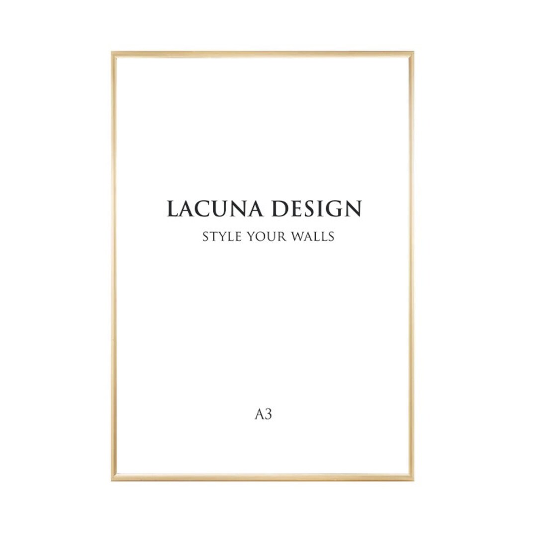 A3 Gold Aluminium Frame, Gold Picture Frame, Photo Frame, Display