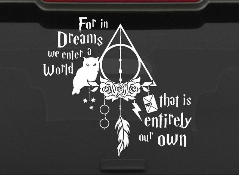 Decal Harry Potter dream catcher for car truck Rv back window | Etsy