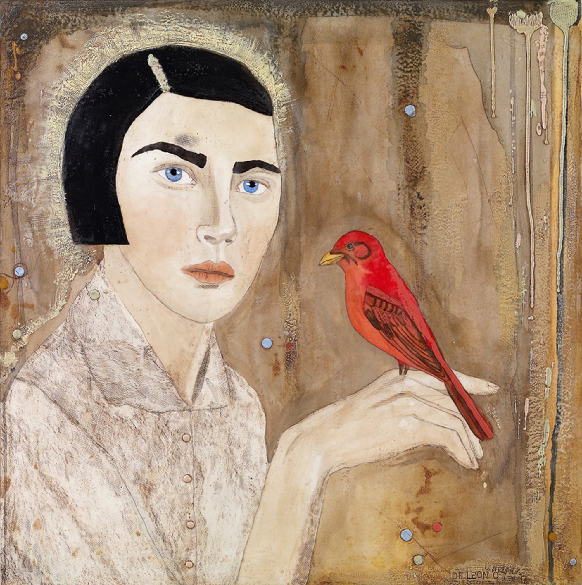 Yarnnakarn ヤナカーン still life bird girl BirdGirlStudio - Etsy