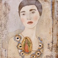Communion | virgen de guadalupe | inspiring artwork | religious spiritual art | neutral wall décor | unique gift for woman | Giclée print