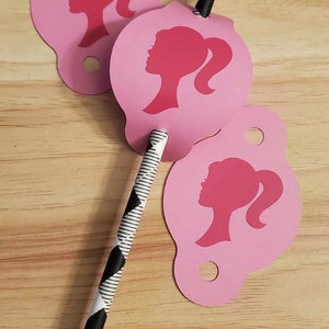 Barbie Straw/Pencil Toppers