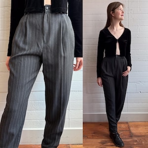 80s Striped Trousers - Etsy