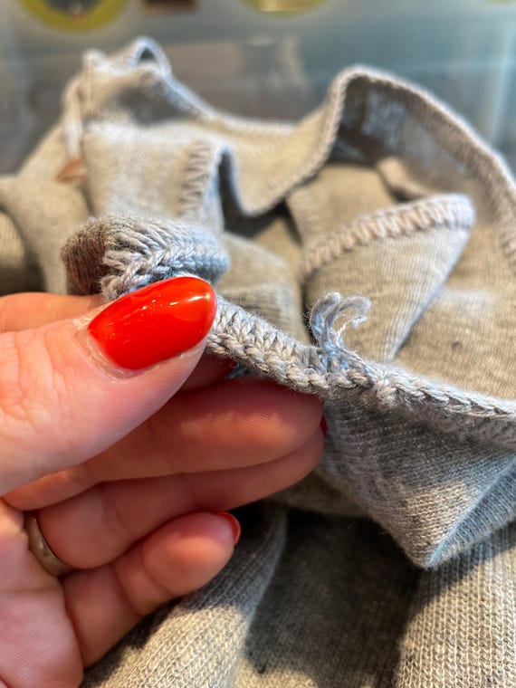 1910s 1920s Gray Knit Slip Dress - Small / Medium - image 9