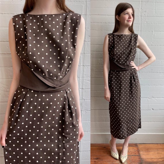 brown dress pinterest Vintage Oscar de la Renta Wiggle Dress – Cybelle Elena main image 1