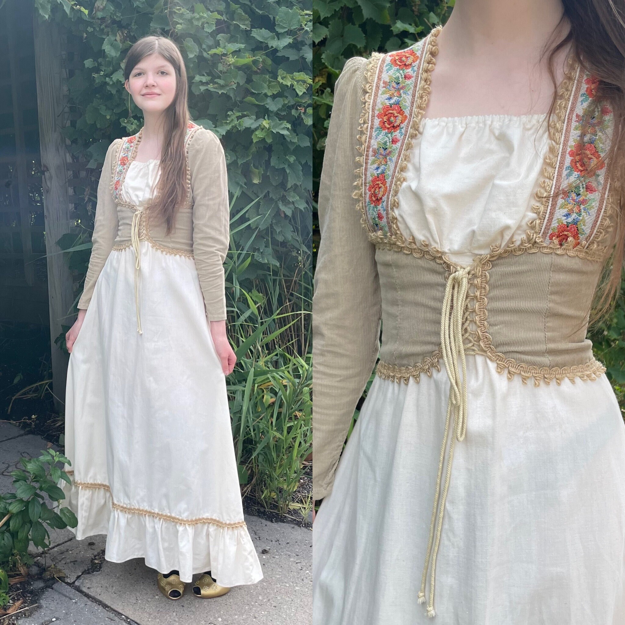 1970s Gunnesax Dress Black Label Rare Gunne Dress Prairie Dress Maxi Dress - Xsmall / Small
