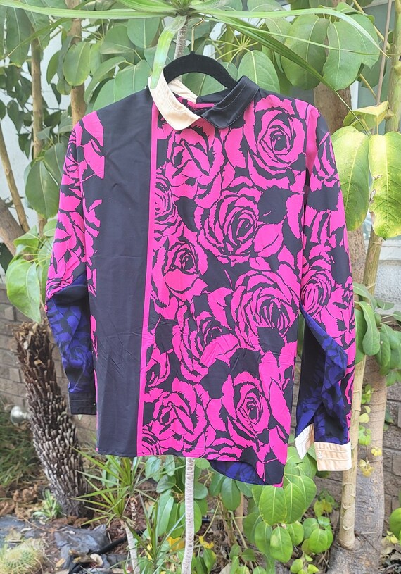 Vintage Gianni Versace Blouse Silk Woman euro 38 … - image 5