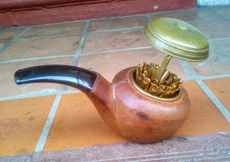 Vintage Novelty Cigarette Dispenser Tobacciana French LONGCHAMPS 50s