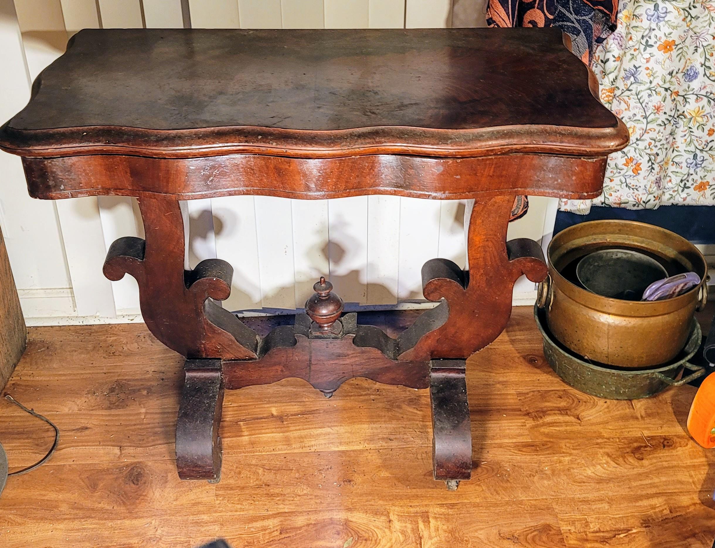 Antique Flip Top Game Table - Etsy Canada