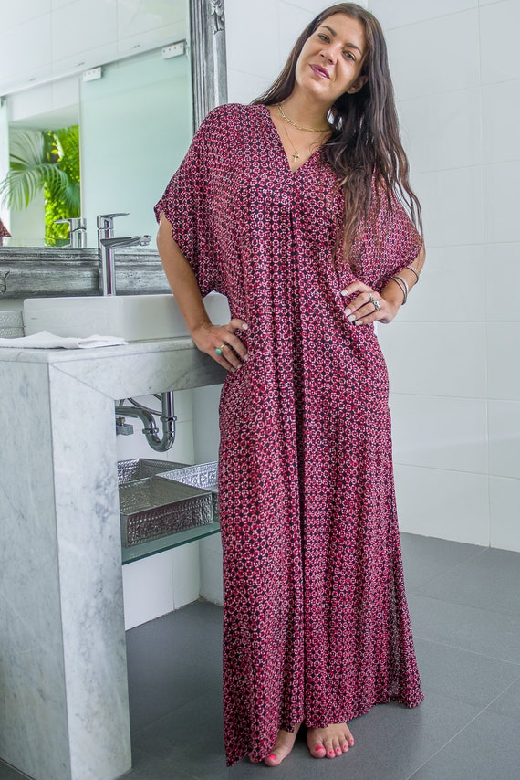 Niko Kaftan Dress Caftan Loose Dress Tunic Beach Coverups Etsy