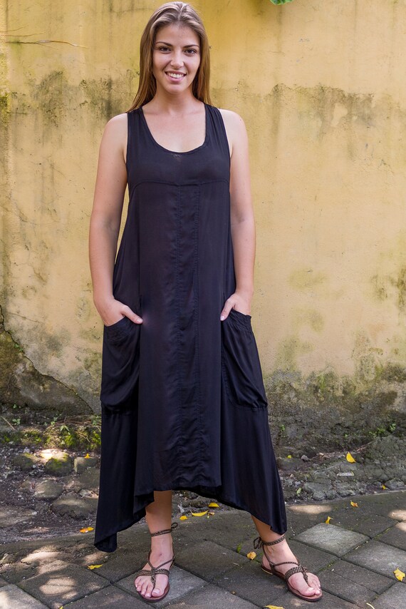 Ratna Dress A-line Dress Loose Dress Pocket Dress Dress | Etsy