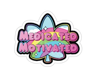 Pegatinas de corte de beso medicadas y motivadas