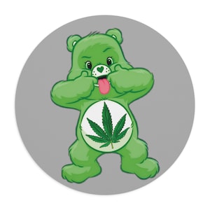 Cannabis Bear Mouse Pad