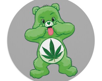 Alfombrilla de ratón Oso de cannabis