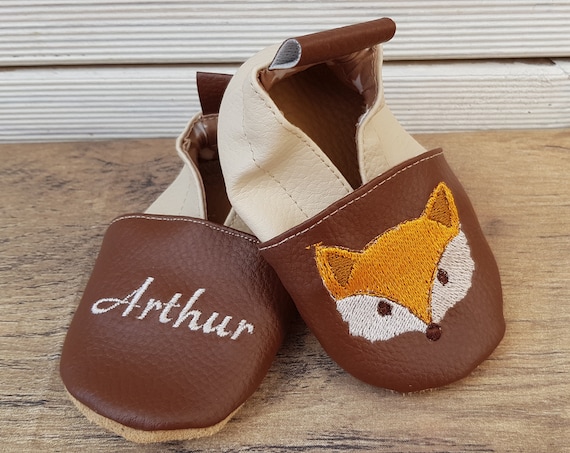 fox soft leatherette slippers