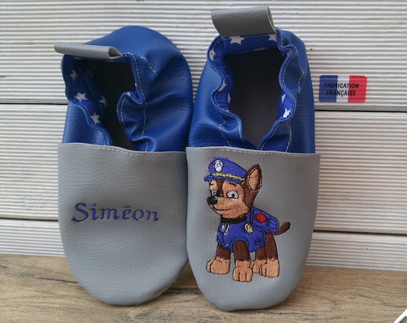 soft slippers, leather soft slippers, paw patrol slippers