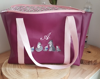 Sac cabas, sac de cours, grand sac à personnaliser