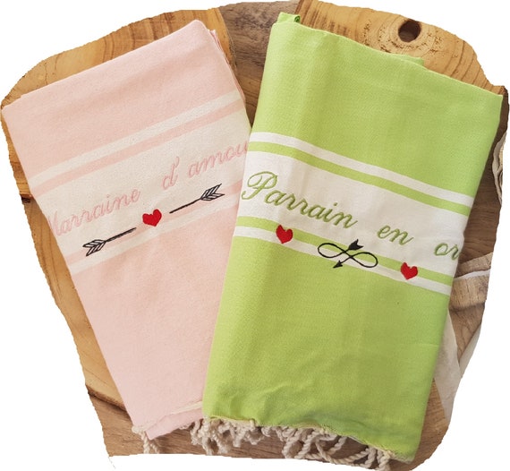Embroidered fouta, fouta, beach towel, personalized fouta, embroidered beach towel, personalized sold individually