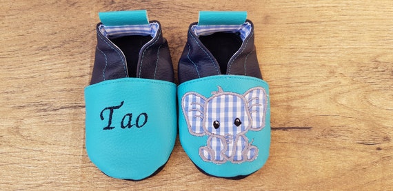 Embroidered soft slippers, elephant soft slippers