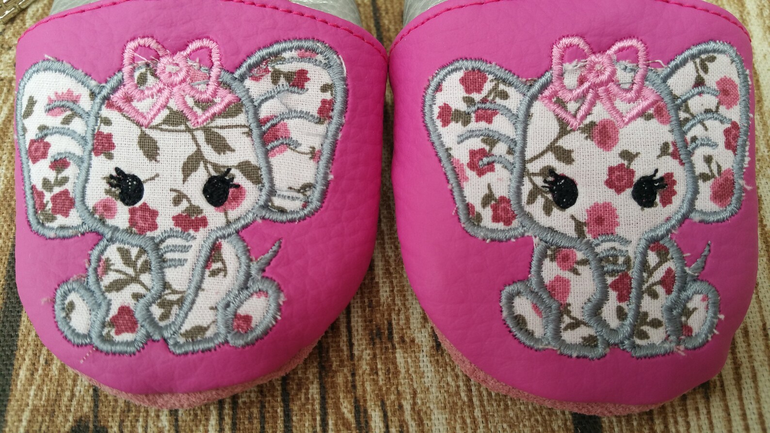 Soft Slippers Elephant Leatherette Soft Slippers Leather Etsy UK
