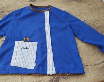 Blouse d'école maternelle ou primaire personnalisée