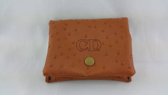 Man wallet, wallet, worn coin embroidered, personalized wallet, leather purse